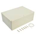 LeMotech Waterproof Dustproof IP65 ABS Plastic Junction Box Universal Electric Project Enclosure Pale Gray 10.4 x 7.2 x 3.7 inch (263 x 182 x 95 mm) by LeMotech
