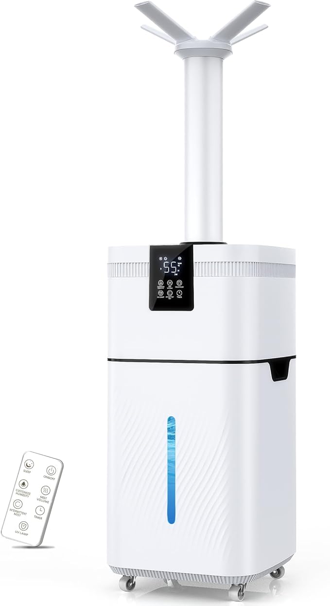 30L/7.93Gal Commercial humidifier Large Room 4200 sq.ft, Whole House Humidifiers 3000ml/H Mist Output, Cool Mist Industrial Humidifiers for Home, Plants, Office, Warehouse, Greenhouse by Lovlivi