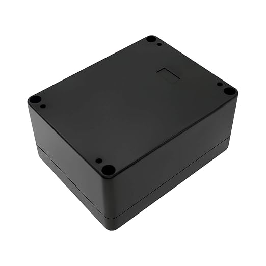 LeMotech ABS Plastic Electrical Project Case Power Junction Box, Project Box Black 4.5" x 3.5" x 2.2" (115 x 90 x 55 mm)(Pack of 2) - Image 3