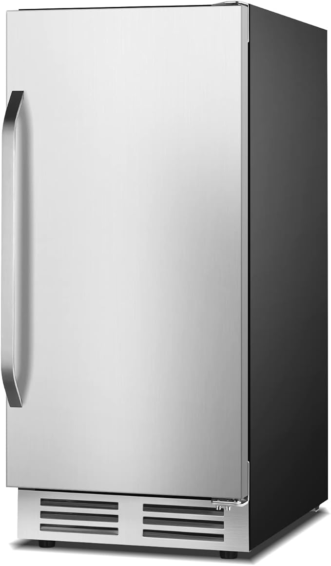 15 Inch Outdoor Beverage Refrigerator Cooler,Stainless Steel 127 Cans Beverage Fridge with French Door Under Counter Built-in or Freestanding, Perfect for Beer, Cola by Velieta-SpecialistinFridge