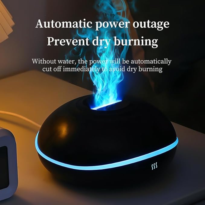 Essential Oil Diffusers Ultrasonic UFO Aromatherapy Diffuser, Ultrasonic Diffuser, Cool Mist Humidifier, 7 Colors LED Lights Changing for Home, Office, Spa 200ml (Black) - Image 8