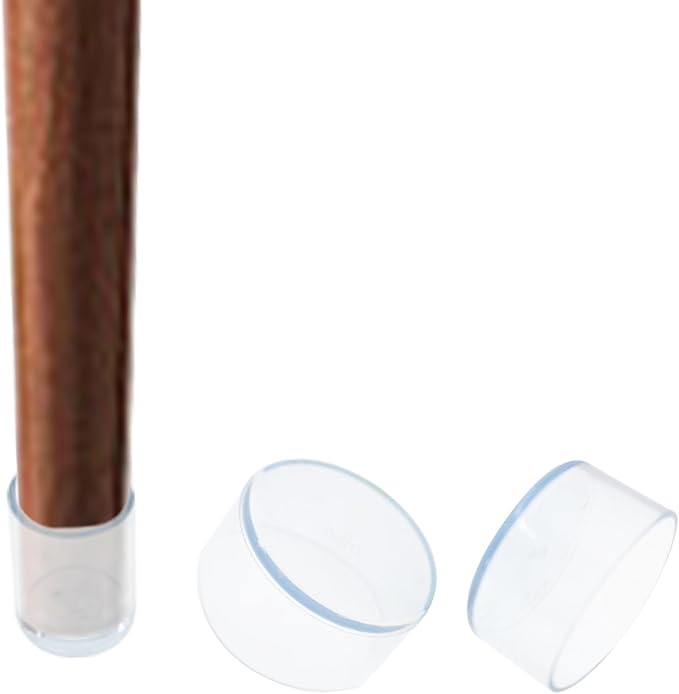 Round Chair Leg Caps,PVC Furniture Feet Covers,TTZEZE Transparent Round Floor Protectors,Clear Table Feet Covers Preventing Plastic Chair Leg Covers Scratches and Noise 60mm/2.36'', 24 - Image 6