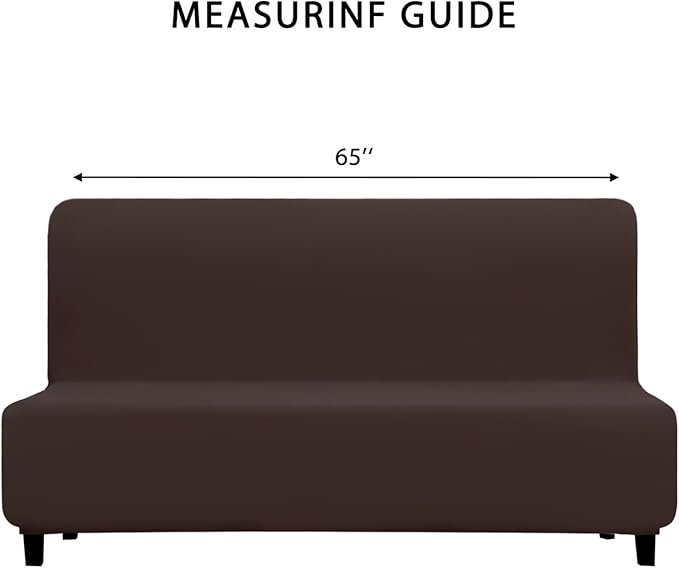 PureFit 100% Dual Waterproof Futon Cover - Stretch Non Slip Fleece Sofa Covers, Washable, Leakproof Furniture Protector for Kids, Pets, Dogs (Chocolate) - Image 6