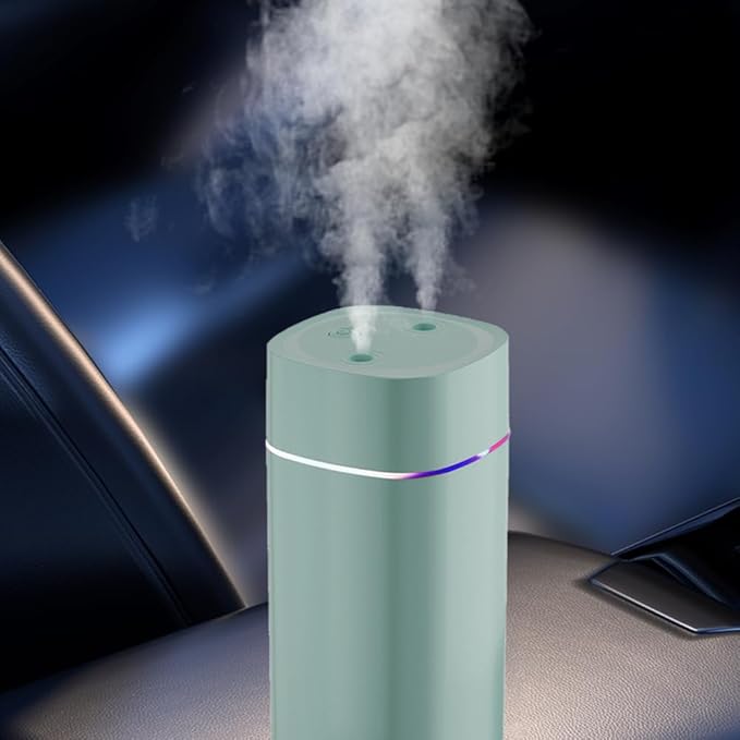 DONGKER Mini Humidifier,600ml Dual Channels USB Quiet Humidifier with Colorful Cycling Light Waterless Auto Shut-Off for Home Bedroom Office Indoor Travel - Image 9