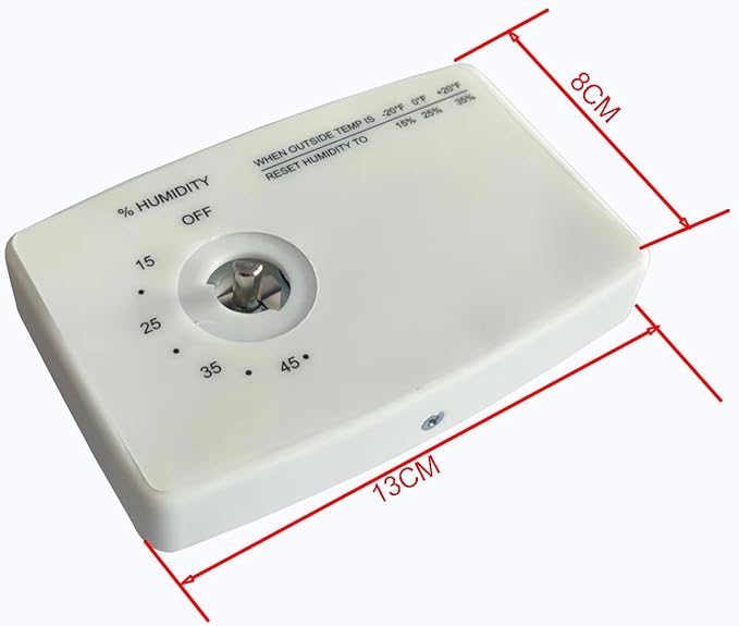 4655 Manual Digital Control Humidifier Control Switch Plan Replacement for Ap-rilAire 4655 4016 Ca-rrier 4363 Whole Home Pipe or Wall Mounted Humidifier Switch Control 24VAC (White) - Image 4