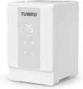 TURBRO 4L/1Gal 304 Stainless Steel Steam Humidifier, Warm Mist Humidifier for Bedroom Baby Nursery, 500 mL/h Output, Dishwasher Safe, Easy to Clean, ETL-certified Sleep Mode 1-12h Timer, GLS04 by TURBRO