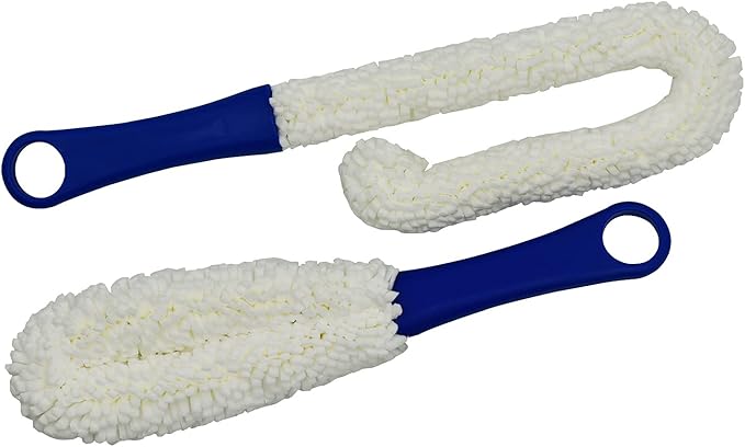 Maydahui 2 PCS Wine Bottle Flexible Cleaning Brush for Wine Decanters Goblets Cups Glassware (1 Short +1 Long) - Image 6
