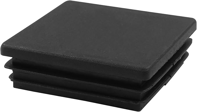 4 Pack 2-3/8" Square Plastic Plugs, Black Tubing End Caps Plugs Insert for Square Tube and Furniture Legs - Image 3