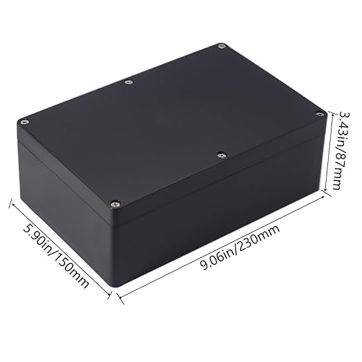 Project Box IP65 Waterproof Junction Box ABS Plastic Electrical Boxes DIY Electronic Project Case Power Enclosure 9.06x5.90x3.43 inch (230 x 150 x87 mm) - Image 2