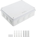 LeMotech Junction Box, ABS Plastic IP65 Waterproof and Dustproof, Universal Electrical Enclosure, Outdoor and Indoor Project Box 10 x 7.9 x 3.1 inch (255 x 200 x 80 mm) by LeMotech
