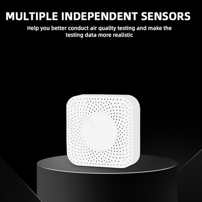 Zigbee Intelligent Air Housekeeper 6-in-1 Air Quality Monitor PM2.5/Formaldehyde/TVOC/CO2/Temperature/Humidity Detector for Home Office - Image 8