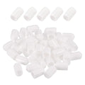 DMiotech 100 Pack 10mm ID White Screw Thread Protectors Rubber End Caps Bolt Covers for Screw Bolt Furniture Pipe by DMiotech