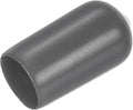 uxcell 20pcs Rubber End Caps 8mm ID Vinyl PVC Round Tube Bolt Cap Cover Screw Thread Protectors Dark Grey by uxcell