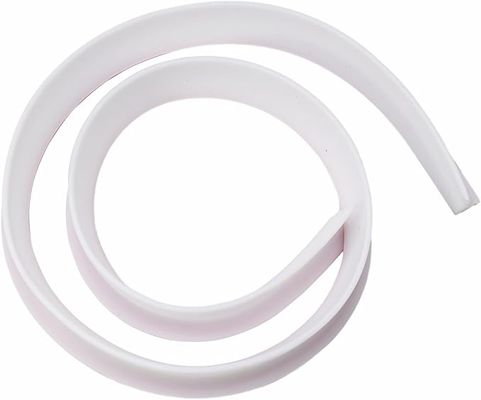 Shower Water Retention Strip - Silicone Multi-Color Water Containment - Fits Various Shower Areas for Bathroom Use(White 100cm) by Unknown