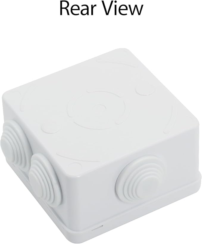 LeMotech ABS Plastic Dustproof Water Resistant IP55 Junction Box Universal Electrical Project Enclosure White 3.4 x 3.4 x 2 inch (85 x 85 x 50 mm) - Image 7