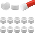 1-7/16" (36.5mm) Silicone Chair Leg Floor Protectors, Rubber Chair Leg Caps, Non-Slip Furniture Pads Round Chair Feet Covers End Caps for Hardwood Floors, Patio & Table Foots, White (10PCS) by EASYEAH