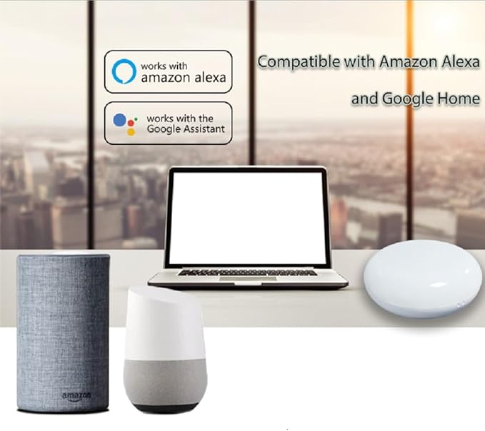 WiFi Temperature Humidity Monitor and Smart IR Remote Control Home House Greenhouse Home Pet Garage, Compatible with Alexa - Image 5