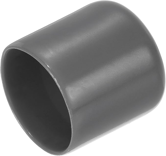 uxcell 20pcs Rubber End Caps 25mm(1") ID Vinyl PVC Round Tube Bolt Cap Cover Screw Thread Protectors Dark Grey by uxcell