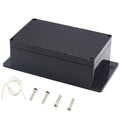 Zulkit Junction Box ABS Plastic Dustproof Waterproof IP65 Universal Electrical Boxes Project Enclosure with Fixed Ear Black 7.87 x 4.72 x 2.95 Inch (200 x 120 x 75 mm)(Pack of 1) by Zulkit