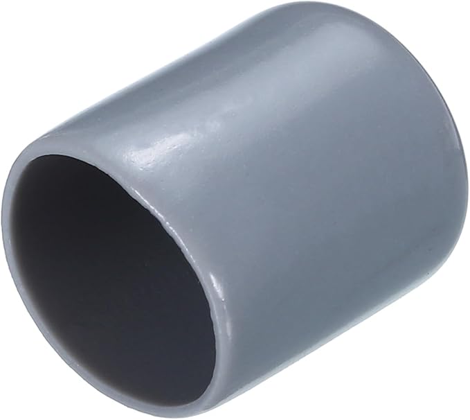 uxcell 20pcs Rubber End Caps 16mm(5/8") ID Vinyl PVC Round Tube Bolt Cap Cover Screw Thread Protectors Grey by uxcell