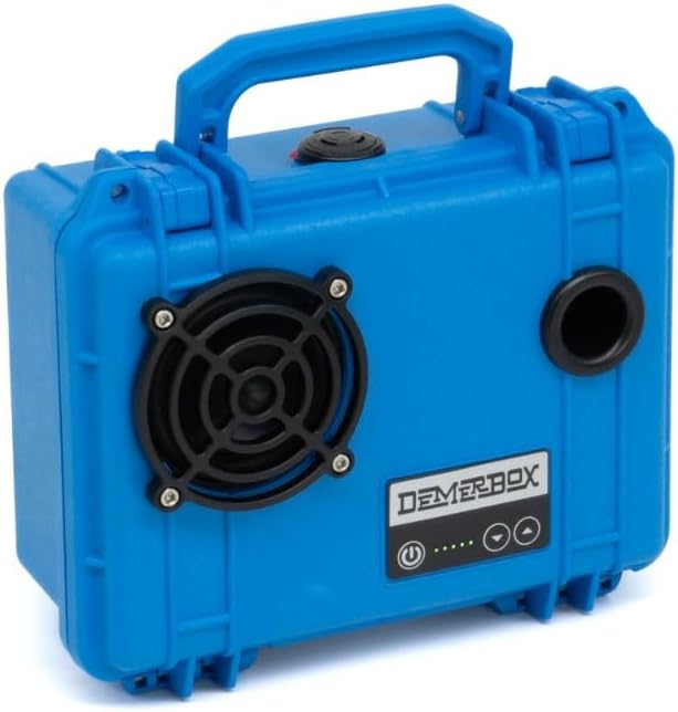 DemerBox: Waterproof, Portable, and Rugged Outdoor Bluetooth Speakers. Loud Sound + Deep Bass, 40+ hr Battery Life, Dry Box + USB Charging, Multi-Pairing Party Mode (Roseau Blue DB1 Speaker) - Image 2