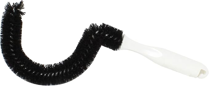 TrueCraftware- Coffee Decanter Cleaning Brush with Curved Head and Plastic Handle-10 Inches Nylon Brush Household Tools Flexible Scourer for Decanters Goblets Glasses Cups - Image 4