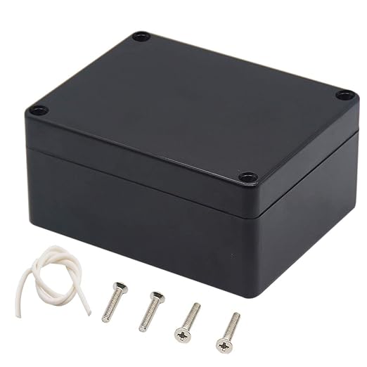 Junction Box, Zulkit Project Box IP65 Waterproof Outdoor Box ABS Plastic Electrical Boxes Electronic Enclosure Black 4.5 x 3.5 x 2.2 inch(115 x 90 x 55 mm)(Pack of 2) - Image 9