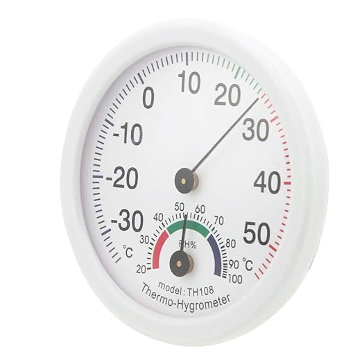 Temperature Humidity Meter, Household Indoor Temperature Humidity Monitor Meter High Thermometer Hygrometer Measure Tool, Digital Thermometers (TH108 White) - Image 6