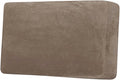 H.VERSAILTEX Velvet Stretch Individual Cushion Cover Plush Cushion Slipcover for Loveseat Sofa Furniture Protector Seat Cushion Sofa Cover (1 Piece Loveseat Cushion Cover, Mocha) by HVERSAILTEX