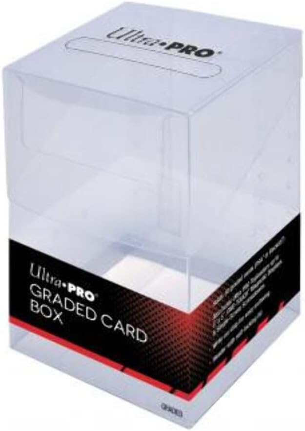 Ultra Pro - Graded Card Box for Toploaders & ONE-TOUCH, PSA Holder, Beckett Case, Archival Safe Container, Single-Screw Screwdown, and Clear Display for Collectibles by UltraPro