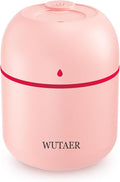 Portable Small Humidifier, WUTAER USB Personal Desktop Humidifier for Car, Office Room, Bedroom, Auto Shut-Off, 2 Mist Modes, Super Quiet(220ml, Pink) by Unknown