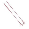 Reusable Silicone Straw Cleaner Brush Set, 2-Pack Extra Long Straw Cleaning Brush for Metal Glass Water Bottle Drinking Straws, Flexible&Bendable Design, Dishwasher Safe, 6mm & 8mm Diameter by Leucite
