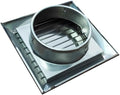 Stainless Steel Square Wall Vent for Exterior Walls – Rainproof & Windproof Louver Exhaust Grill, Compatible with 100mm or 150mm Ducts, 160x160mm /(100mm) by Unknown