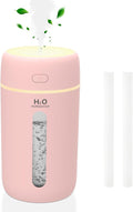 Lisacool Small Humidifier,Portable Mini Humidifier for Bedroom,Office, Car,Travel with Night Light, Auto Shut-Off,Super Quiet (Pink) by Lisacool