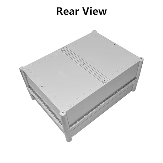 LeMotech Junction Box IP67 Waterproof Dustproof ABS Plastic Project Box for Electrical Outdoor Enclosure Gray 15 x 11 x 7.1 inch (380 x 280 x 180 mm) - Image 5