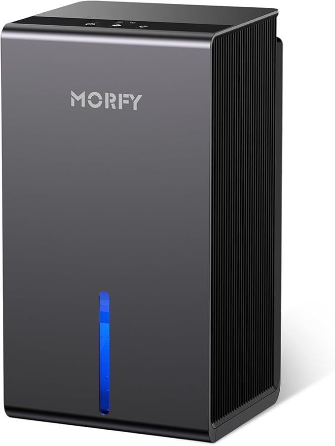 MORFY Dehumidifier, Small Dehumidifier for Bedroom Bathroom RV with Auto Shut Off, Compact Quiet Dehumidifiers for Room Home Closet Laundry Room by MORFY