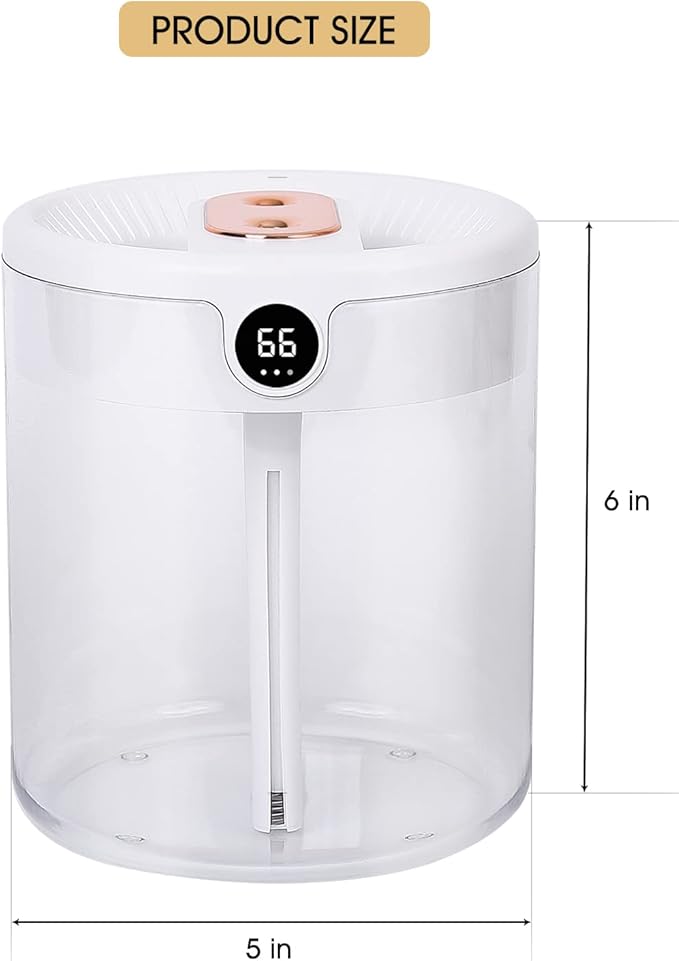 Desktop Humidifier,Humidifier For Bedroom, Plants, Office, Baby Room,humidifier sensor, real-time monitoring and adjusting humidity,2L,Auto Shut-Off,cool mist humidifiers - Image 7