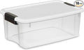 Sterilite 18-Pack Ultra Latching Box, Storage Bins with Lids, Clear Plastic, 18 Quart - Heavy-Duty Organizing Containers for Closet, Bathroom, and Office by Sterilite
