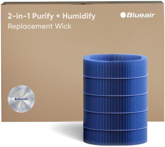 BLUEAIR Genuine Wick Filter, Replacement for DH3i 2-in-1 Purify + Humidify Air Purifier, Certified to Deliver Pure Water Humidification & Capture Water Minerals, Perfect Fit for Model DH3i by BlueairInc