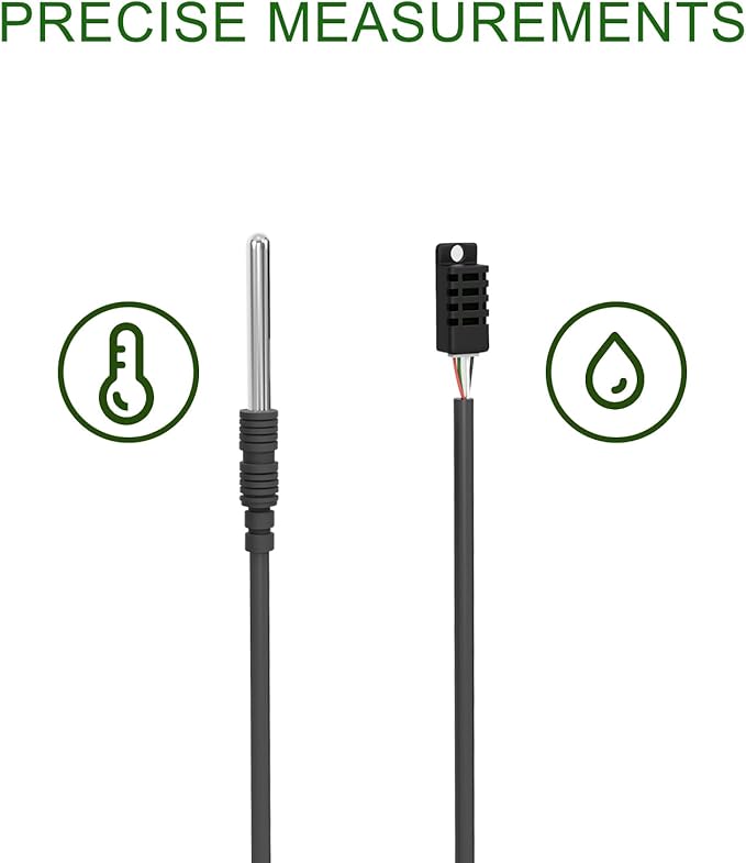 Dual Probe Temperature & Humidity Controller, Independent Sensors for Precise Temperature and Humidity Control, Compatible with Humidifiers, Dehumidifiers, Heating & Cooling Systems - Image 3