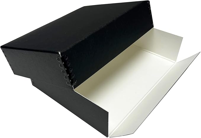 Lineco Museum Archival Storage Box, Drop Front Design with Metal Edges Removable Lid, 8.5 X 11 X 3 inches Acid-Free Photo Album Case, Preserve Prints Pictures, Magazine, Documents, Artworks, Black - Image 9