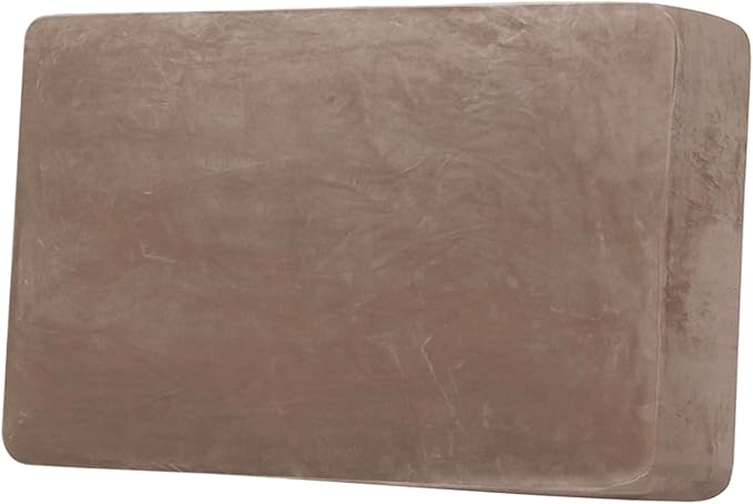 H.VERSAILTEX Velvet Stretch Individual Couch Cushion Cover Plush Slipcover for Loveseat Sofa Furniture Protector Seat Cover (1 Piece Loveseat Cushion Cover, Taupe) by HVERSAILTEX