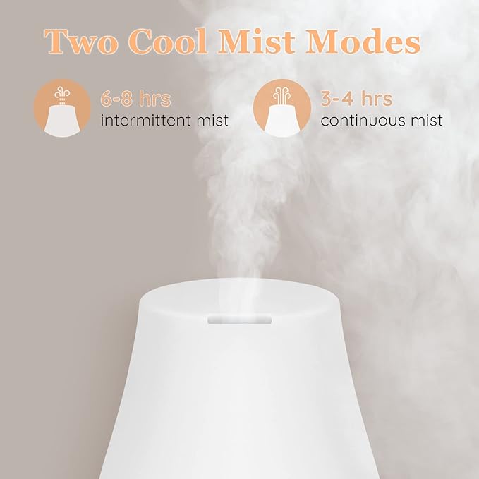 Aromatherapy Essential Oil Diffuser for Room: Air Humidifier Aroma Scent Cool Mist Diffusers Colorful Light Cute Mini Small Waterless Auto Off Ultrasonic for Home Bedroom - Image 6