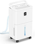 25 Pint Dehumidifier for Basement, Up to 3000 Sq.Ft, Quiet Dehumidifier with Drain Hose, Humidity Control, 24H Timer, Ideal for Bedroom, Bathroom, Room by Unknown