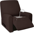 PureFit 100% Dual Waterproof Recliner Cover, Waterproof Couch Cover for Recliner - Stretch Non Slip Fleece Sofa Covers Washable, Leakproof Furniture Protector for Kids, Pets, Dog (Recliner, Chocolate) by PureFit