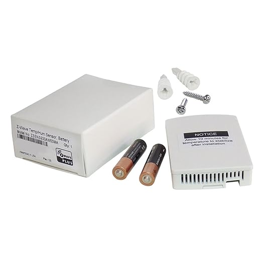 Trane Part# ZSENS930AW00MA Wireless Remote Indoor Z-Wave Temperature/Humidity Sensor use with Nexia HVAC ComfortLink Control System, Wi-Fi thermostats, Controllers or Zone Sensor by EcostarEnergy