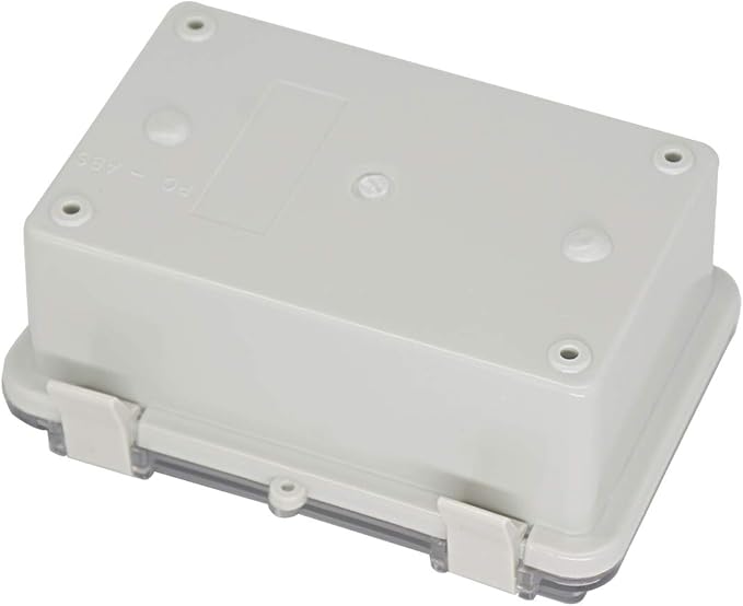 Zulkit Junction Box ABS Plastic Dustproof Waterproof IP65 Electrical Boxes Hinged Shell Outdoor Universal Project Enclosure Clear Cover with 2 Cable Glands 5.9 x 3.9 x 2.8 inch (150x100x70 mm) - Image 3