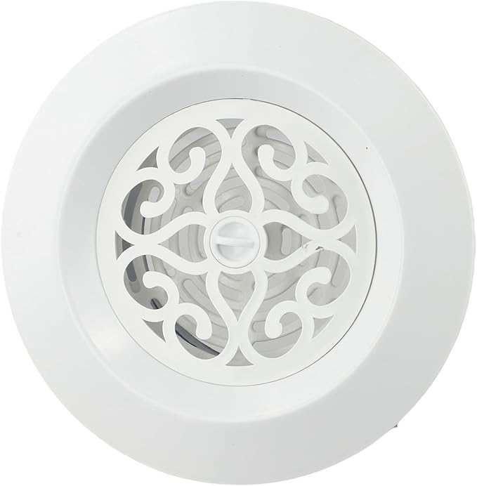Round Air Vent Grille with Adjustable Louvers, ABS Ventilation Cover for Ceiling or Wall Ducts, Fly Screen Air Outlet Grille for Kitchen & Bathroom (100mm)(100mm) - Image 8