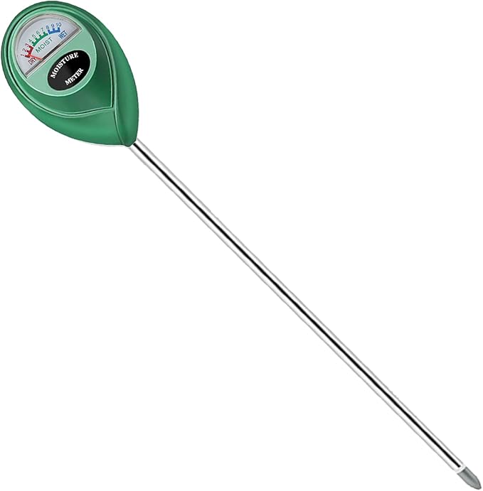 Soil Moisture Meter, Long Probe Soil Moisture Monitor for House Plants, Soil Hygrometer Moisture Sensor for Indoor & Outdoor, Garden, Farm, Lawn Plant Care, No Battery Needed(Green) by Censinda