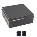 Junction Box, Reserved Holes Electrical Boxes Waterproof IP65 ABS Plastic Electrical Power Cord Enclosure Project Box Black 7.9 x 7.9 x 3.1 inch(200x200x80mm) by LuSumtly